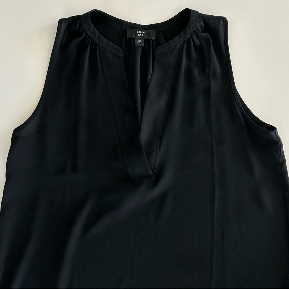 Jcrew Black Sleeveless Top